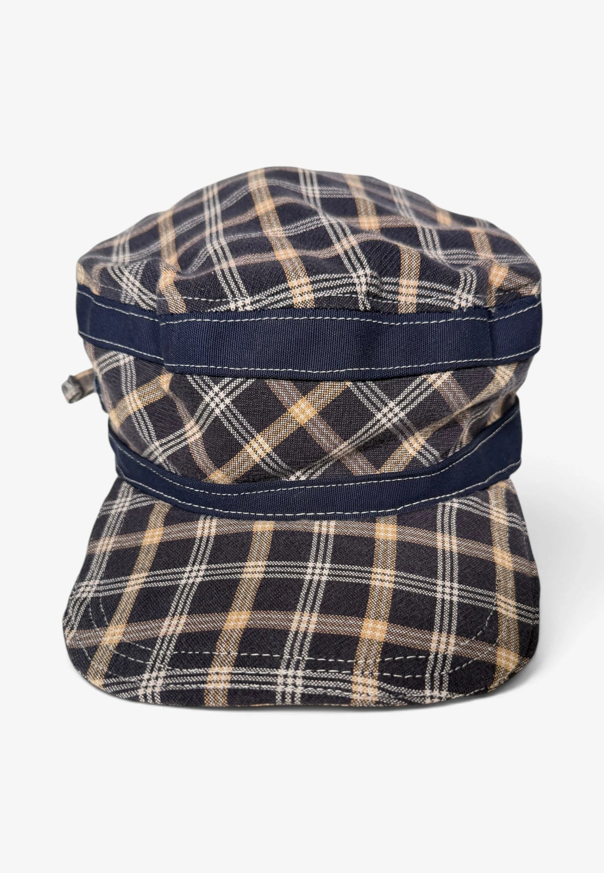 Scrap Cadet Cap (Navy Plaid)