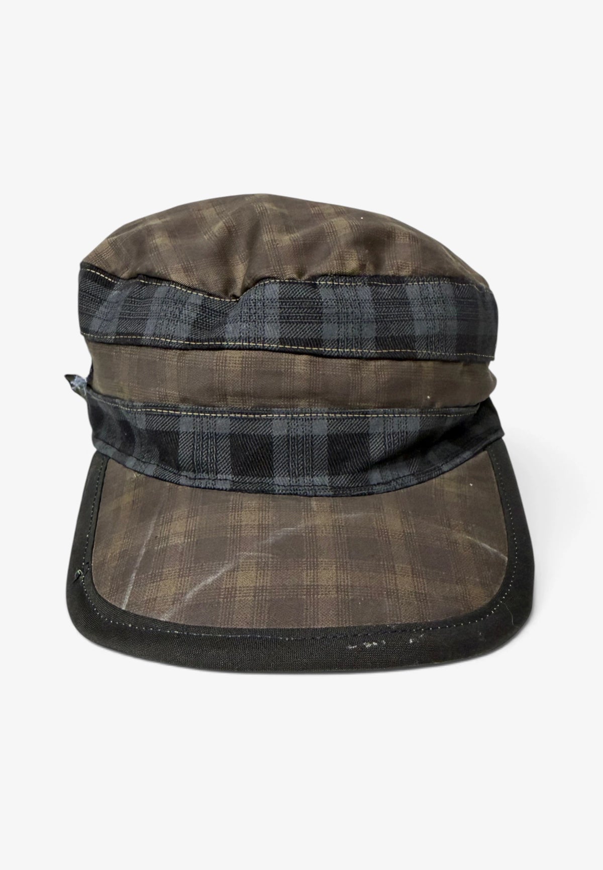 Scrap Cadet Cap (Brown Plaid)