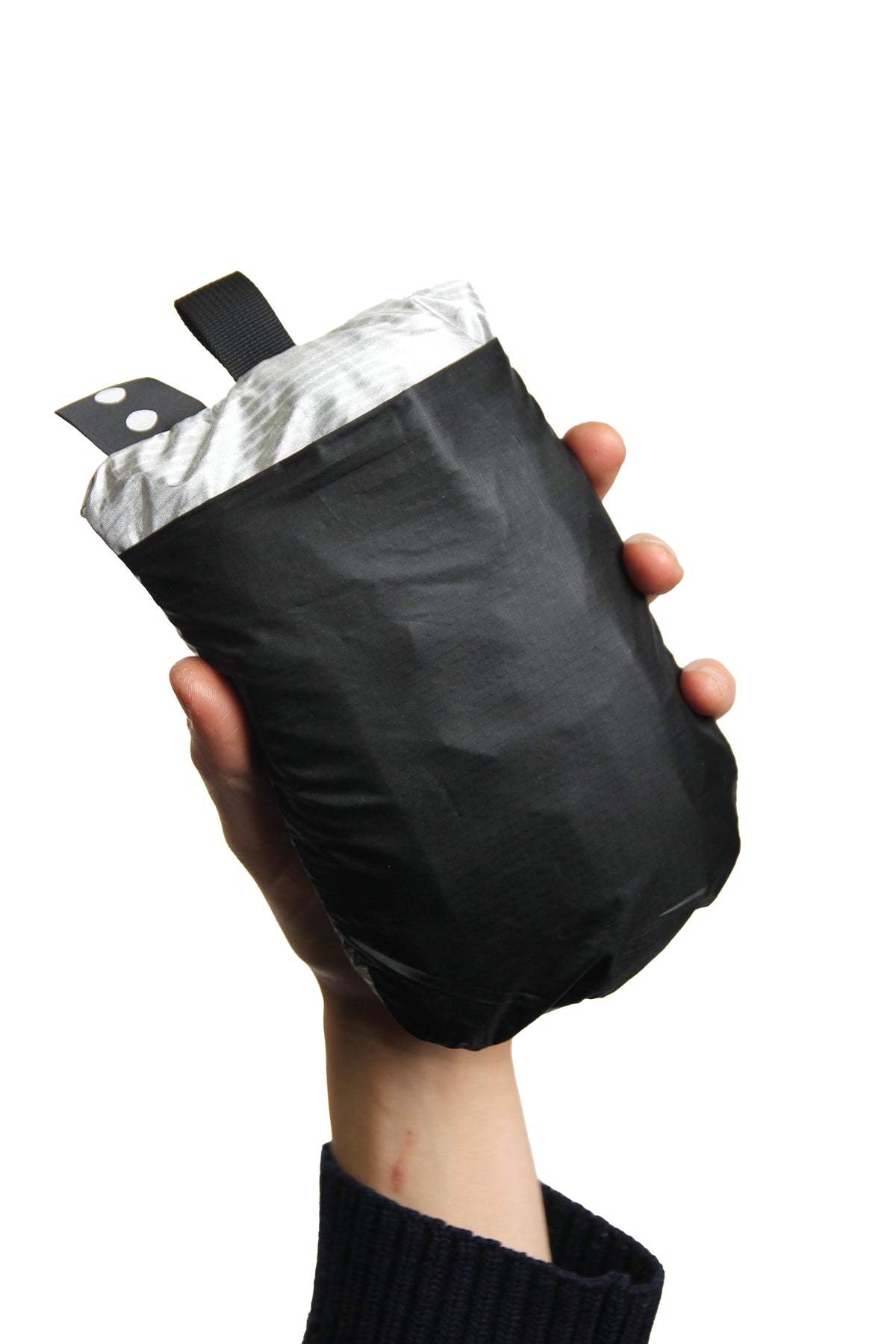 Hot Air Balloon Messenger Bag - Black/Silver